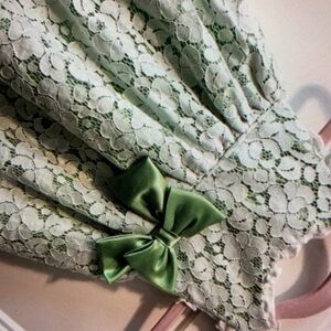 Floral print lace design kid’s blouse